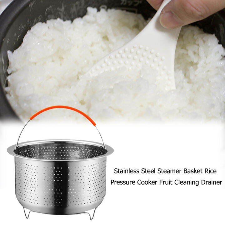 Durable Stainless Steel Steamer Basket Rice Cook Pressure Cooker Wear ...