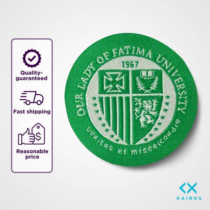 Our Lady of Fatima University OLFU Logo Patch Uniform Patches Woven ...