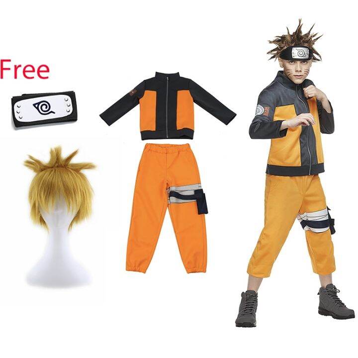 Free Headwear ！！Anime Naruto Jacket Pants Movie Characters Role Play