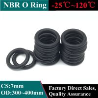 【CW】 5pcs Black O Ring Gasket CS 7mm ID300mm   400mm NBR Automobile Nitrile Rubber Round O Type Corrosion Oil Resistant Seal Washer