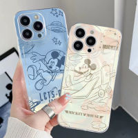 เคสสำหรับ Xiaomi Redmi Note 11 Pro 5G 11S 10 Pro 4G 10S Redmi 10C 9C อวกาศนักบินอวกาศมิกกี้ขอบสี่เหลี่ยมแอร์ปลอกหมอน