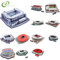 12 Styles 3D Football Building Stadium Jigsaw Puzzle Children DIY Assembling Toys Football Fans Stadium Model Collection Toy DDJ