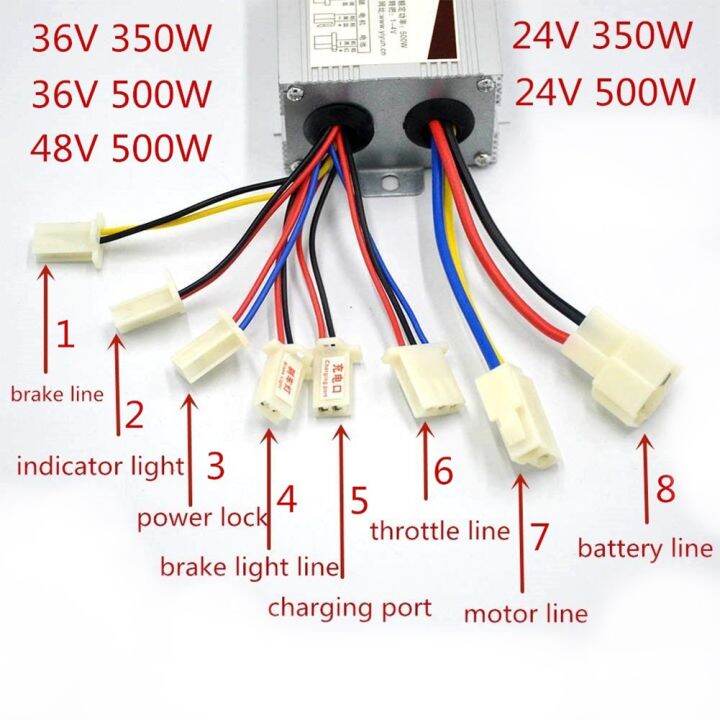 อุปกรณ์ควบคุมแปรงมอเตอร์จักรยานไฟฟ้าไฟฟ้ากระแสตรง24v-36v-48v-250-350-500w-1000w-w-สำหรับอุปกรณ์ตัวควบคุม-nbsp-ebike-จักรยานสกูทเตอร์ไฟฟ้า