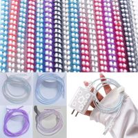 Laser 1.4M USB Data Cable Protector Charging Line Headphone Cable Spiral Winder Rope Cover Wrap Wire Organizer for Iphone Xiaomi Cables Converters