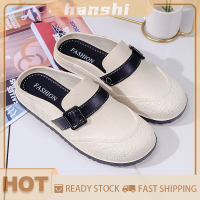 hanshi [2023 new HOT FASHION] lazlook รองเท้าแตะผู้หญิงหัวมนไม่ลื่นสบายแนวเรโทรลำลองแนวแฟชั่นหวานแหววววว