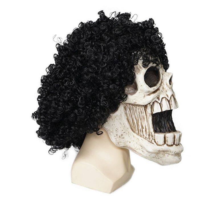 creepy-halloween-full-head-skull-mask-with-hair-adult-realistic-latex-helmet-anime-brook-cosplay-scary-skeleton-masks