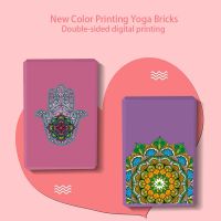 2 Pces High Density EVA Digital Printing Yoga Blocks Environmental Protection Aids Dance Foam Bricks Yoga Pillows Fitness Bricks