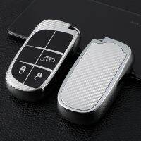 [A Car Home] Soft TPU รถ Remote Key Case สำหรับ Jeep Grand Cherokee Chrysler 300C Renegade FIAT Freemont Dodge Ram 1500 Challenger Dart