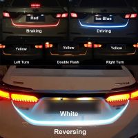 【CW】OKEEN 120cm car-styling yellow turn signal led trunk strip Light for car Tail trunk led Tailgate strip flash follow LED Light