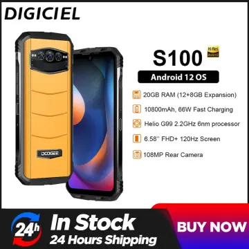 DOOGEE S100 PRO (2023) Rugged Smartphone with 130LM Camping Light, 22000mAh  20GB+256GB 4G Phones Unlocked, 120Hz Android 12 Rugged Phone, Dual Hi-res