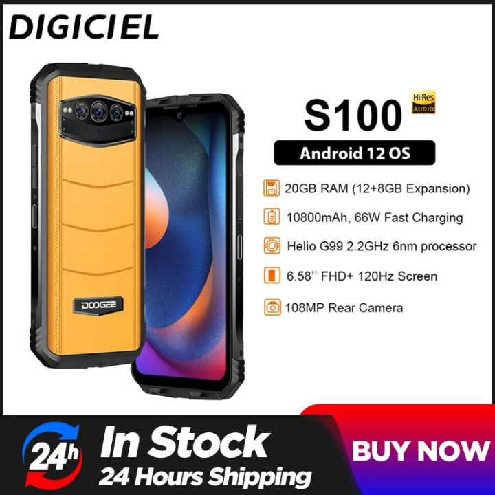 Doogee S100 Rugged Smartphone2023 20gb256gb Dual 4g Gaming Rugged Phones Unlocked 120hz 6 2988