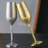 200ml Champagne Cup Goblet Stainless Steel Fall-resistant Sparkling Wine Cup Wedding Bar Red Wine Cup Home Sweet Wine Glass