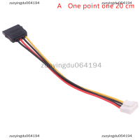 zuoyingdu064194 4Pin ถึง1หรือ2-Port SATA Power CABLE สำหรับเครื่องบันทึก Hikvision Dahua MINI VCR 25cm