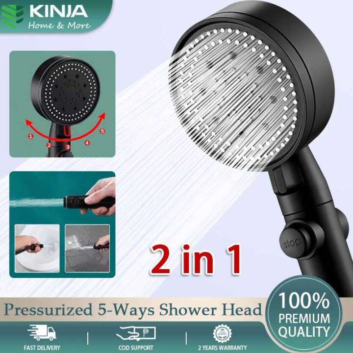 KINJA Shower head high pressure for bathroom rain shower