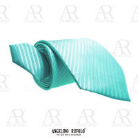 ANGELINO RUFOLO Necktie(NTN-พท.018) เนคไทผ้าไหมทออิตาลี่คุณภาพเยี่ยม ดีไซน์ Plain Pattern สีชมพู/สีขาว/สีเทอร์ควอยซ์/สีฟ้า