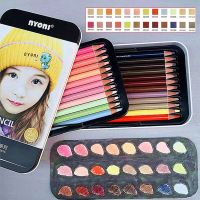 24 Colors NYONI Professional Soft Skin Tints Colored Pencil Set Portrait Oil Color Pencil For Artist Drawing School Art Supplies Drawing Drafting