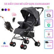 Xe đẩy em bé sơ sinh, xe đẩy cho bé gấp gọn, jiawababy Bảo hành 12 tháng