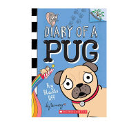 Pug diary #1 diary of a pug oak series Pug blasts off English original bridge chapter book full color picture story book learning music big tree sister chapter scholastic acorn