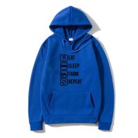 Newes 2022 MenS Fashion Prin Outerwear Men Summer Style Ea Sleep Farm Repea Funny Farmer Agriculture Gif Presen Pullover