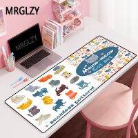 หลายขนาด Gamer Girl Heart Kawaii แมว Long Mouse Pad แผ่นรองเมาส์ขนาดใหญ่พรมแล็ปท็อปอุปกรณ์เกม LOL Table Pad