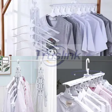 8 in 1 Folding clothes Hangers 360 Degree Rotating Multifunction