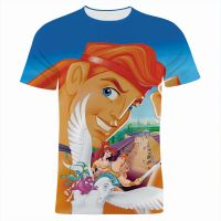 T Shirt For Men Summer Cartoon Anime Disney Hercules 3D Print Women Clothes Short Sleeve Casual Children Tee Shirts Tops