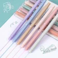 【Ready Stock】 ▬ C13 6 PCS/Set Macaron Double Tip Highlighter Pen Art Marker Kawaii Candy Color Manga Colored Gel Pens Soft Tip Stationery Student Supplies