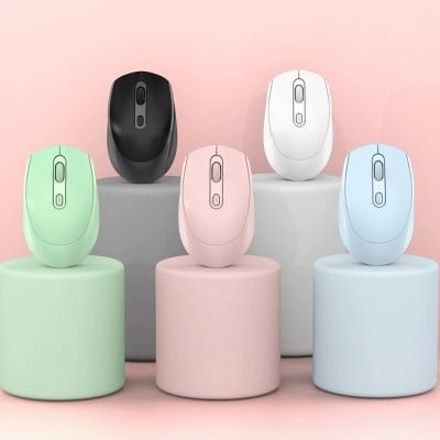 เมาส์ USB ไร้สายเมาส์ชาร์จได้เมาส์สำหรับนักเล่นเกมแล็ปท็อป Yuebian Mouse Komputer เมาส์บลูทูธไร้สายเล่นเกมเงียบเหมาะกับสรีระสำหรับพีซี