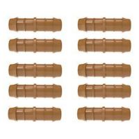 17mm Coupler Connectors Accessories Barbed Brown Drip Garden Irrigation