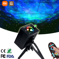 Xiaomi Youpin Starry Sky โคมไฟฉายรูปแบบน้ำ USB ควบคุมเสียงเพลงบรรยากาศแสงเลเซอร์ Starry Sky โคมไฟกลางคืนขนาดเล็ก *