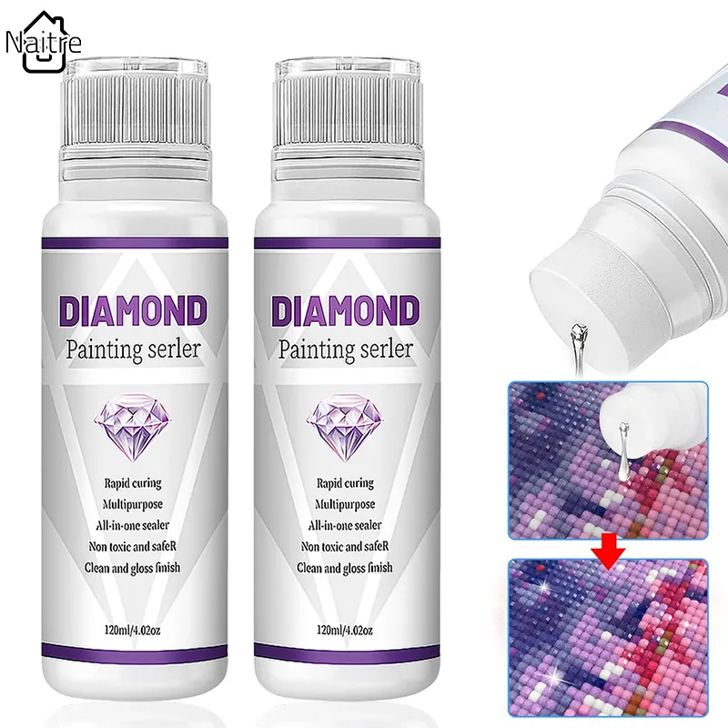 Diamond Painting Sealer 120ML,Diamond Painting Glue for Shine