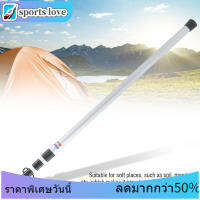 【ลดราคา】2.3 M อะลูมินัมอัลลอย 3 Retractable Tent Support Rod ส่วน Retractable ที่พักพิงกลางแจ้งผ้าคลุมเต็นท์สนับสนุน Rod เสาตรง