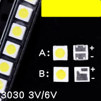 โคมไฟลูกปัดไฟแบล็คไลท์โทรทัศน์ LED LCD สำหรับซ่อม2W 1.6W 6V 3030โคมไฟลูกปัดแผ่นรองพิเศษแสงสีขาวเย็น