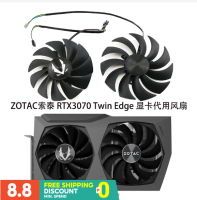 RTX3070 ZOTAC 8GB พัดลม Twin Edge การ์ดจอใหม่เอี่ยมระบายความร้อนควบคุมอุณหภูมิ