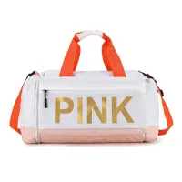 High capacity Travel bag PINK  Fitness Training Backpack high capacity Sports Womens bag Dry Wet Separation Shoes BagsShoe Bags