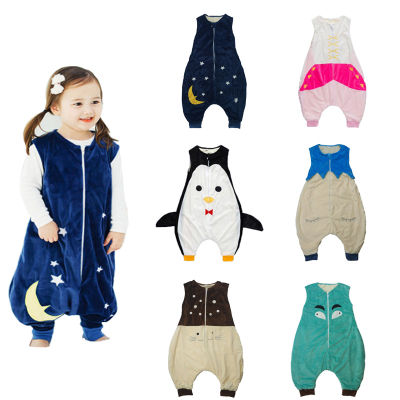 Spring Winter Flannel Animal Onsies Pajamas 4-6y Boys Sleeping Bag 25-36m Children Girls Blanket Sleepers Bodysuits Romper