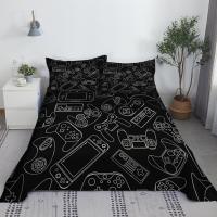 Gamepad Bed Sheet Set 3D Printed Game Handle Bed Flat Sheet With Pillowcase Gamer Bed Linen 1.0/1.2/1.35/1.5/1.8/2.0m