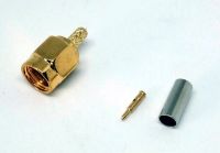 CON-SMAM-100 : SMA male crimp for LMR100 LLC100 RG174 RG316