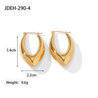 Yuki S 2022ใหม่ Hollow น้ำหนักเบา Chunky Gold Hoop ต่างหูสำหรับผู้หญิง Minimalist สแตนเลสกันน้ำ Tarnish Free