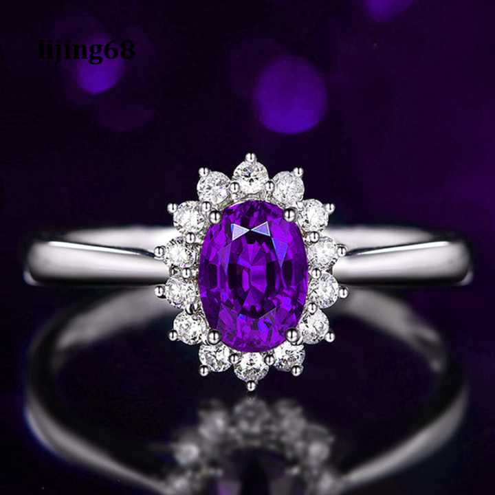 lijing-คลาสสิกสีฟ้าคริสตัลเปิดแหวนแฟชั่นหรูหรา-cz-แหวนเครื่องประดับสีเงินผู้หญิงหมั้นแหวนแต่งงาน