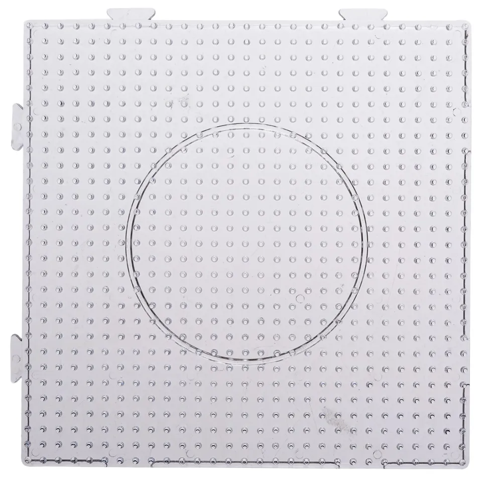 4Pcs 5mm Practical PE Clear Square Large Pegboards Board Circle