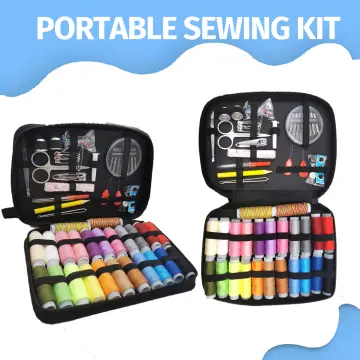 Portable Sewing Kit, Travel Sewing Kits for Adults Supplies Repair Project  Kit Needle Family Mini Sewing