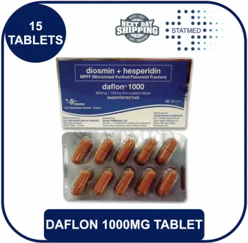 Buy Daflon 1000 900 mg / 100 mg Tablet Online