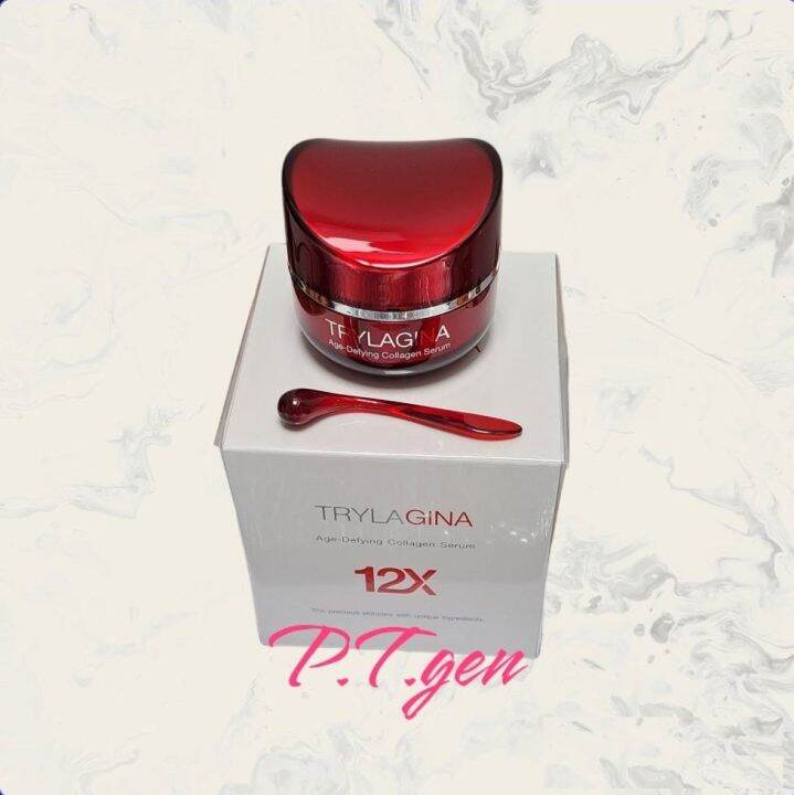 ไตรลาจิน่า-trylagina-collagen-serum-12x-ปรับสูตรใหม่-30-กรัม-บำรุงผิวหน้า-1-กระปุก