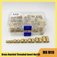 ⊙☇ Copper Insert Nut 30PCS M8 M10 Brass Knurled Threaded Insert Nut Kit Injection Molding Embedded Nut Copper Nut for 3D Printing