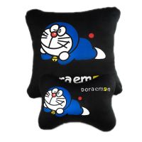 2pcs Doraemon Car neck Pillow Car Seat back Cushion Car Cartoon Headrest Plush Neck protective Pillow Waist Cushion free ship!