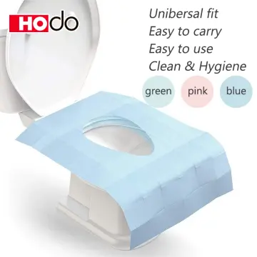 10pcs, Disposable Toilet Seat Covers, Extra Large Waterproof Toilet Cover,  Portable Individually Wrapped Travel Essential For Public Restroom, Toilet