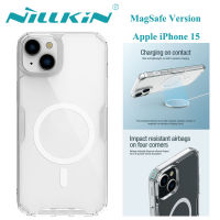 เคส Nillkin สำหรับ Apple iPhone 15 MagSafe Nature Pro TPU ป้องกันกล้องโปร่งใสกันกระแทกเคส Ip15ฝาหลัง