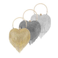 Womens Party Bag Heart Shaped Handbag Cocktail Party Purse Wedding Clutch Womens Clutch Purse Formal Evening Bag