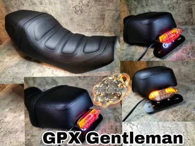 เบาะแต่ง gpx gentleman 200 cc (เหมาะสำหรับรถมอเตอร์ไซต์สไตล์วินเทจ) คาเฟ่ รุ่น gpx gentleman